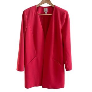 Halogen Oversize Long Jacket in Pink Size:‎ M